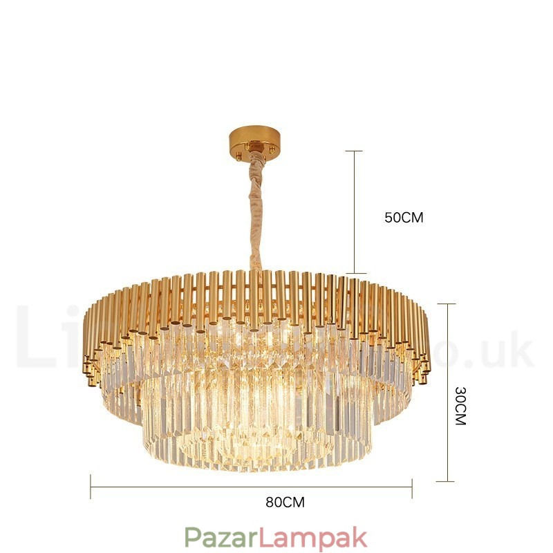 Posztmodern arany luxus kerek K9 kristályfüggő csillár lámpák kiállítóterem