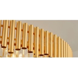 Posztmodern arany luxus kerek K9 kristályfüggő csillár lámpák kiállítóterem
