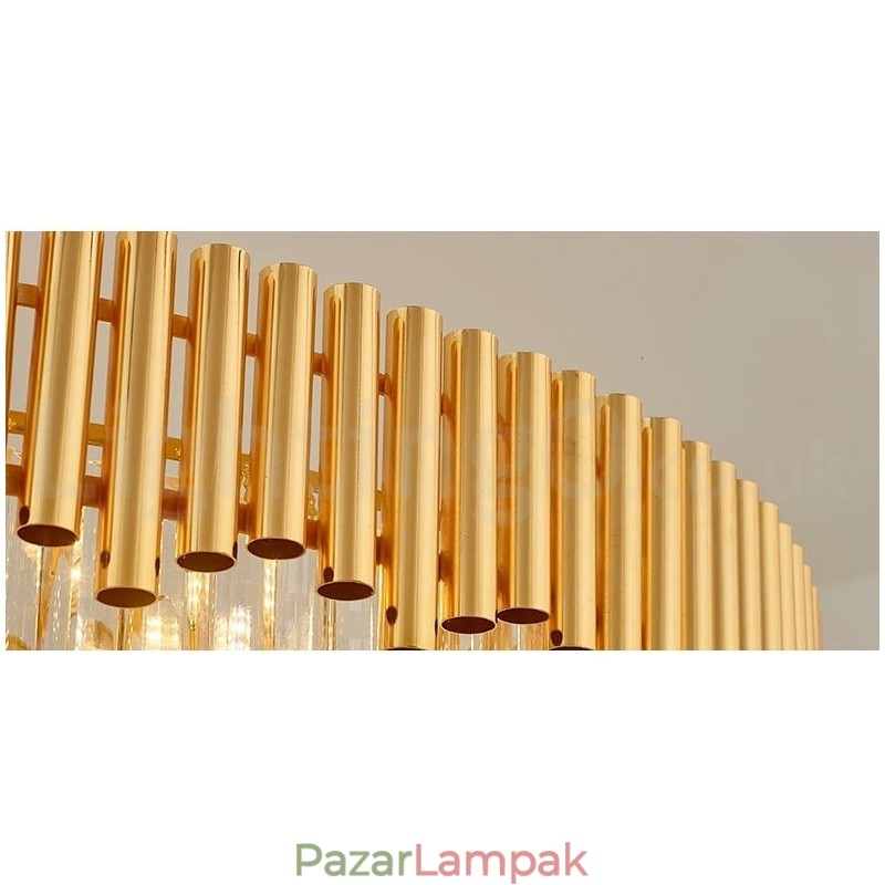 Posztmodern arany luxus kerek K9 kristályfüggő csillár lámpák kiállítóterem
