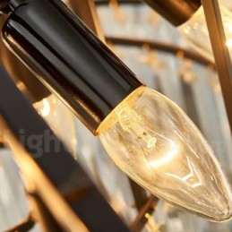 Idén Luxus posztmodern arany kerek K9 kristály medál csillár kiállítóterem