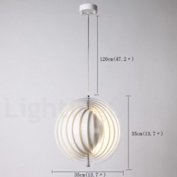 Globe White Rotate Posztmodern DIY függőlámpa