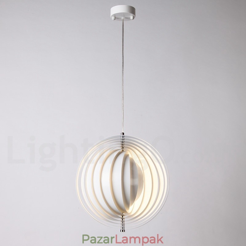 Globe White Rotate Posztmodern DIY függőlámpa