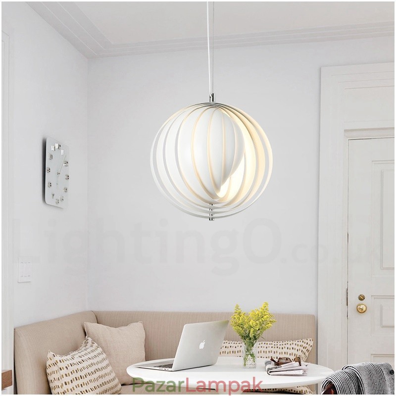 Globe White Rotate Posztmodern DIY függőlámpa