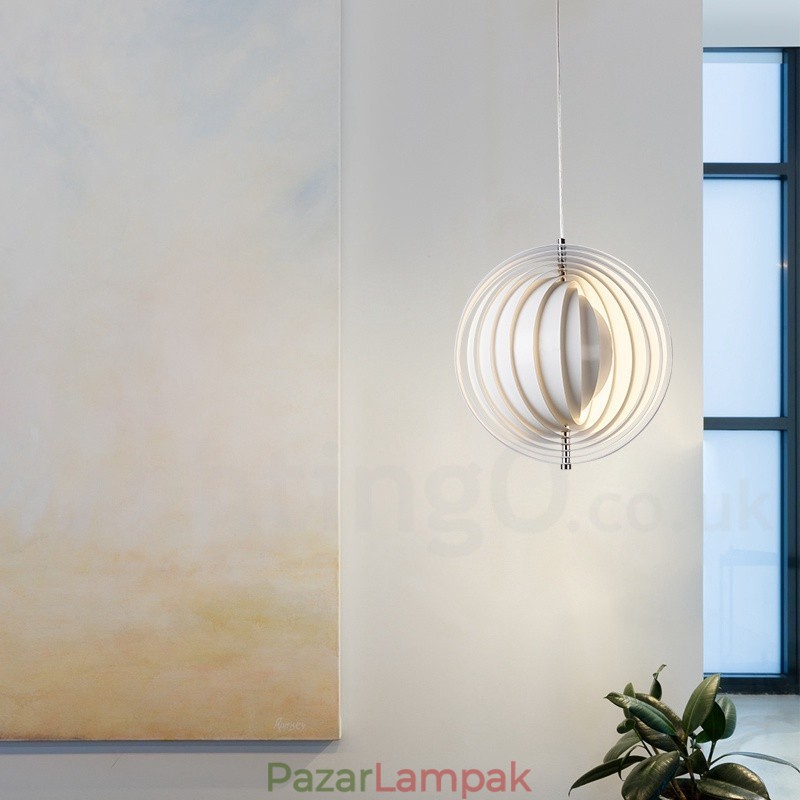 Globe White Rotate Posztmodern DIY függőlámpa