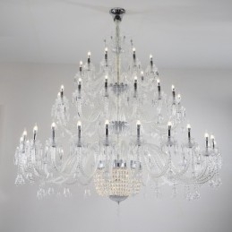 50 Világos Tiszta Elegáns Luxus Kristály Gyertya Csillár Kiállítás Hal