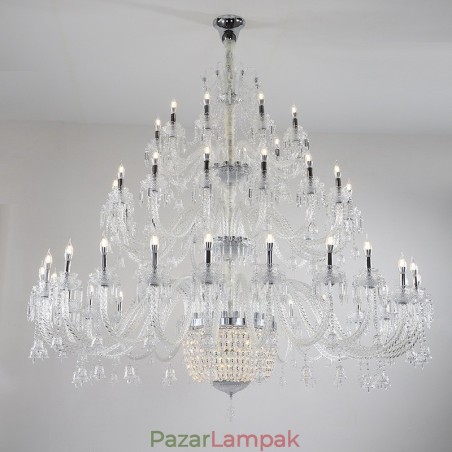 50 Világos Tiszta Elegáns Luxus Kristály Gyertya Csillár Kiállítás Hal