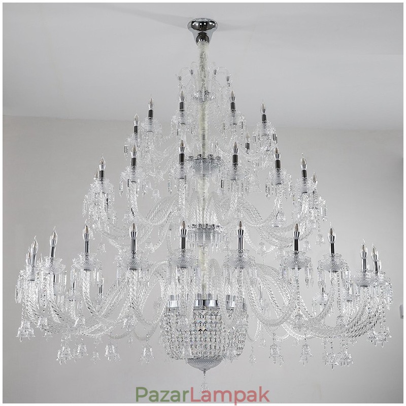 50 Világos Tiszta Elegáns Luxus Kristály Gyertya Csillár Kiállítás Hal
