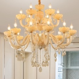 18 (12+6) Light Luxus Pezsgőkristály gyertyacsillár