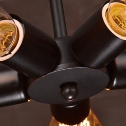 Függeszték 3 fényű vidéki stílusú kovácsoltvas