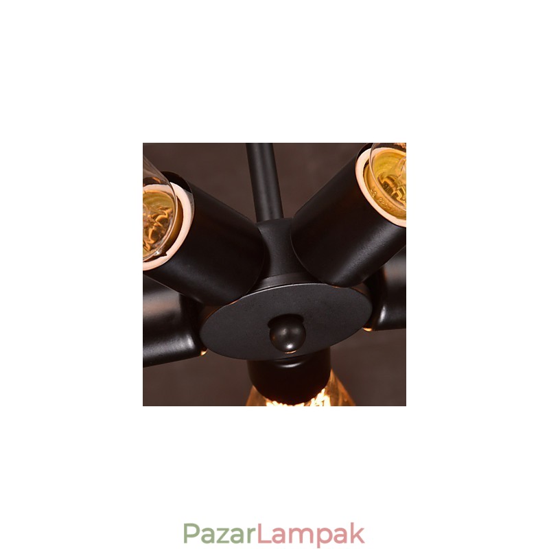 Függeszték 3 fényű vidéki stílusú kovácsoltvas