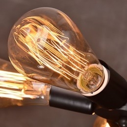 Függeszték 3 fényű vidéki stílusú kovácsoltvas