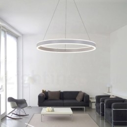 1 gyűrűs, kétcsíkos Art Deco függeszték 60 cm-es függesztett lámpa