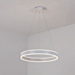 1 gyűrűs, kétcsíkos Art Deco függeszték 60 cm-es függesztett lámpa