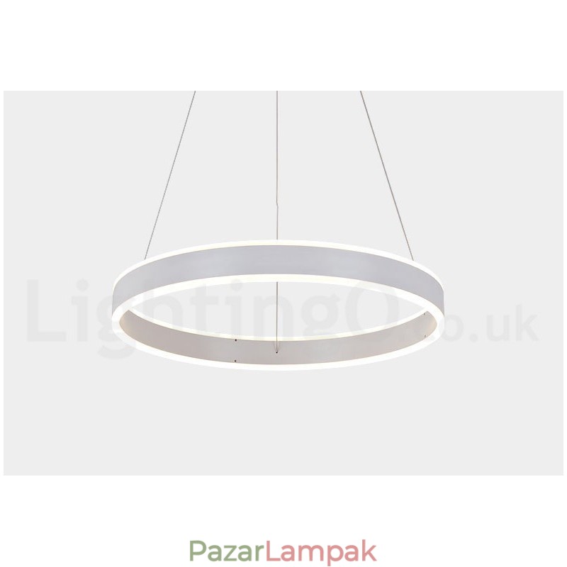 1 gyűrűs, kétcsíkos Art Deco függeszték 60 cm-es függesztett lámpa