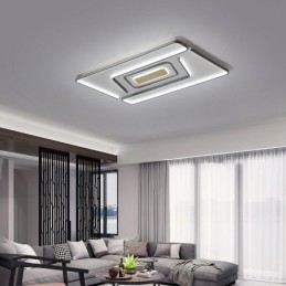 Téglalap alakú, modern kortárs süllyesztett lámpa