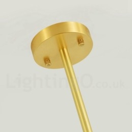 12 fény (6+6 fény) kétszintű tiszta sárgaréz észak-európai bab csillár modern fémmolekulák függőlámpa