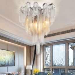 Bojt csillár Designer mennyezeti világos ezüst arany színű