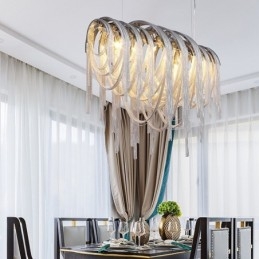 Bojt csillár Designer medál világos ezüst arany színű