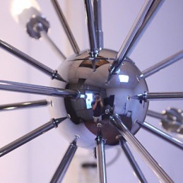 Csillár Modern Globe Living Pendant Dining Bevásárlás Bolt Éjszakai fém króm