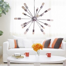 Csillár Modern Globe Living Pendant Dining Bevásárlás Bolt Éjszakai fém króm