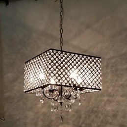 Hagyományos klasszikus kristályfestmény fémcsillár