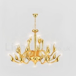 24 lámpa Modern Swan csillár Light G4 aranyozás