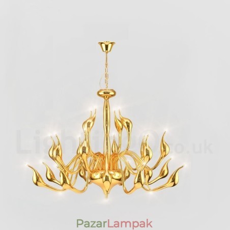 24 lámpa Modern Swan csillár Light G4 aranyozás 24 lámpa Modern Swan csillár Light G4 aranyozás