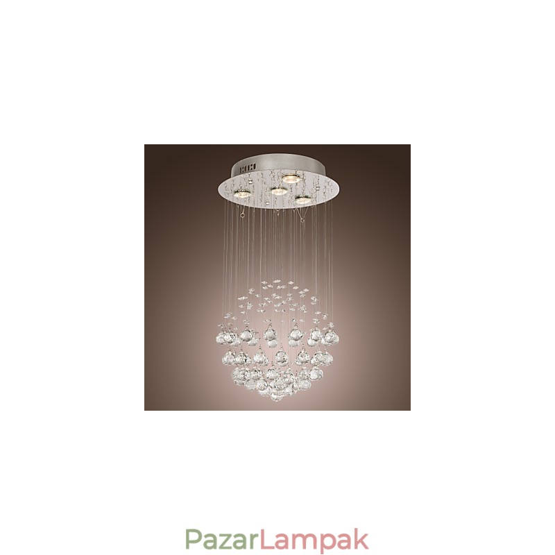 Csillár luxus modern kristály 4 lámpák