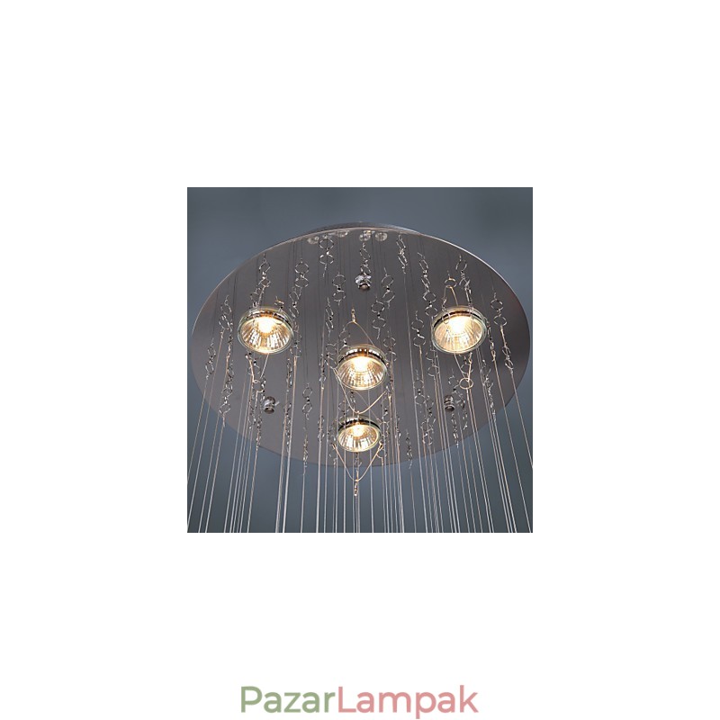 Csillár luxus modern kristály 4 lámpák