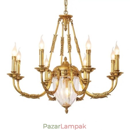 Luxus francia All Copper Crystal Csillár Lámpa Étkező lámpatest Csillár Luxus francia All Copper Crystal Csillár Lámpa Étkező lámpatest Csillár