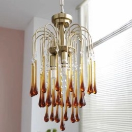 Water Drop Glass Chandelier lámpatest