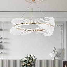 Posztmodern csíkos függőlámpa