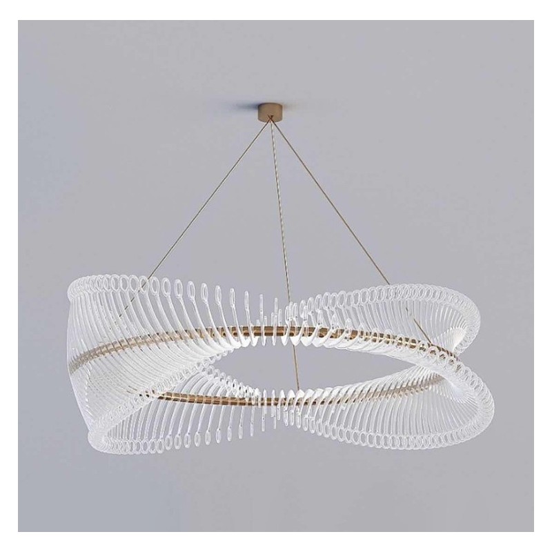Posztmodern csíkos függőlámpa