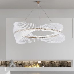 Posztmodern csíkos függőlámpa