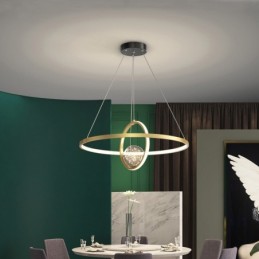 Nordic Modern arany kör alakú függőlámpa