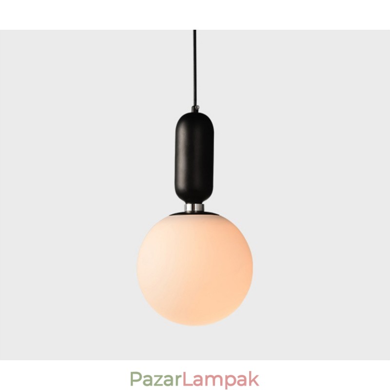 Modern, kortárs függőlámpa üvegernyővel