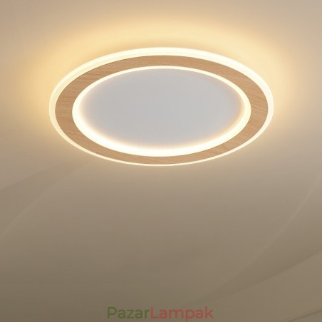 Kerek fa modern süllyesztett mennyezeti lámpa beltéri lámpatest Kerek fa modern süllyesztett mennyezeti lámpa beltéri lámpatest