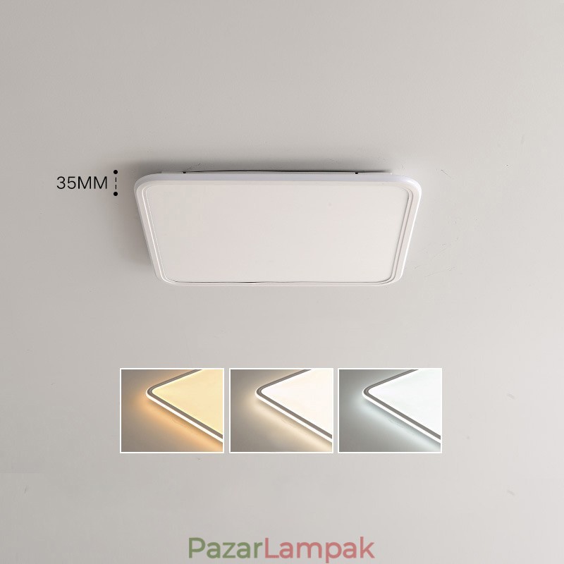 Modern, szabályozható, négyzet alakú, süllyesztett mennyezeti lámpa beltéri lámpatest