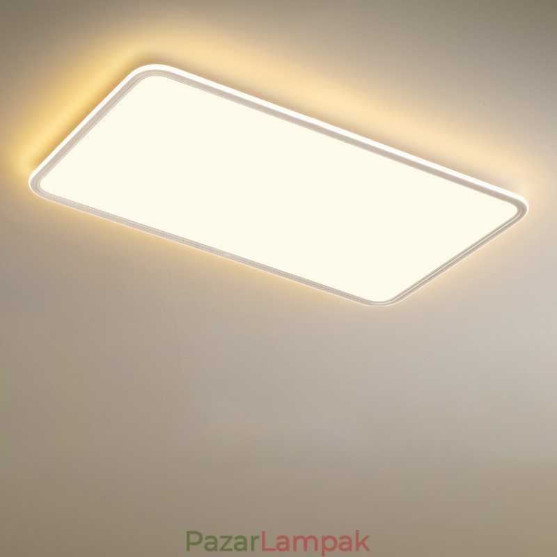 Modern, nagy méretű szabályozható téglalap süllyesztett mennyezeti lámpa beltéri lámpatest