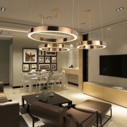 1 Light Modern modern acél függőlámpa akril ernyővel