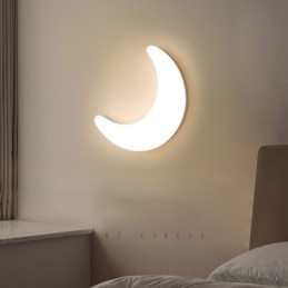 20W Nordic Indoor Moon Shape Gyerekszobák Falikar Mennyezeti lámpák