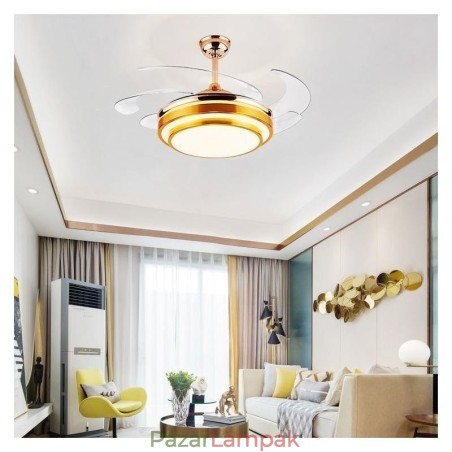 Modern mennyezeti ventilátor lámpa ABS ventilátorlapát akril világítás Modern mennyezeti ventilátor lámpa ABS ventilátorlapát akril világítás