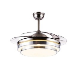 Modern mennyezeti ventilátor lámpa ABS ventilátorlapát akril világítás