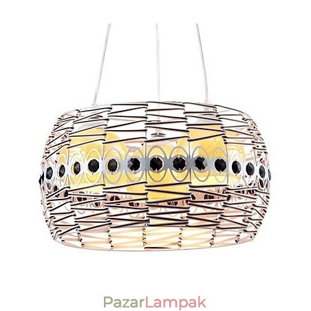Rattan Art lámpa Függőlámpa Kézzel szőtt