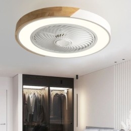 Intelligens mennyezeti ventilátor világítással Távirányítós dekor szellőzőlámpa