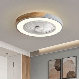Intelligens mennyezeti ventilátor világítással Távirányítós dekor szellőzőlámpa