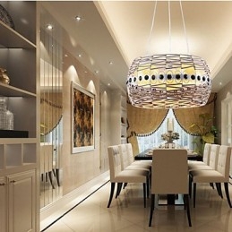 Rattan Art lámpa Függőlámpa Kézzel szőtt