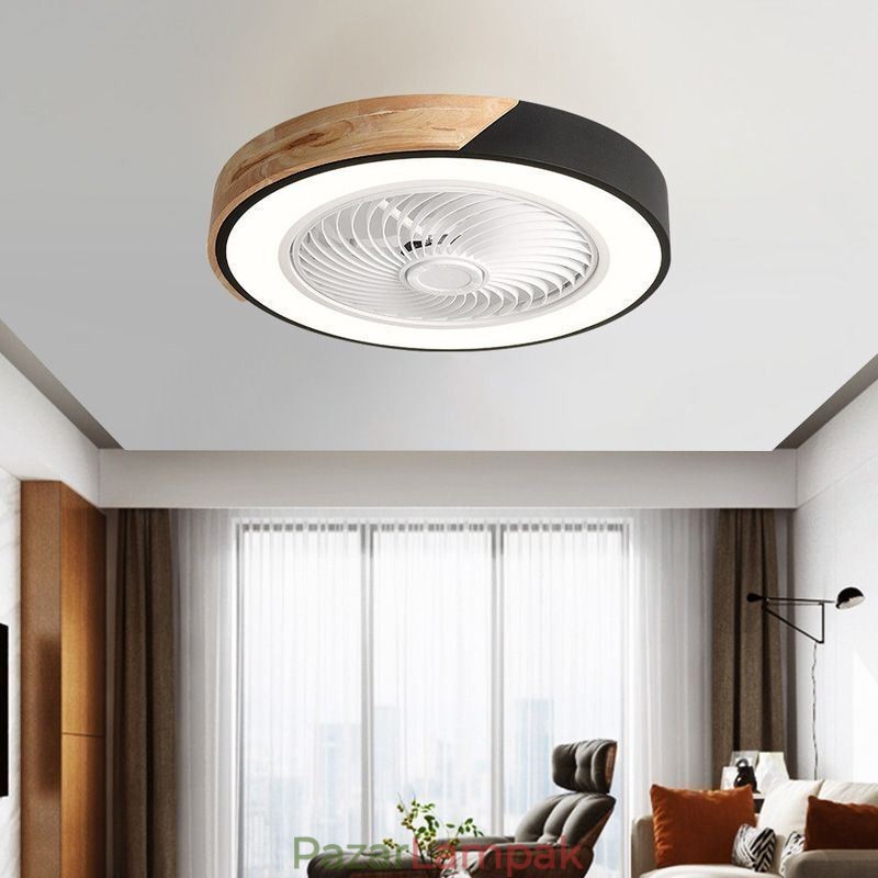Intelligens mennyezeti ventilátor világítással Távirányítós dekor szellőzőlámpa
