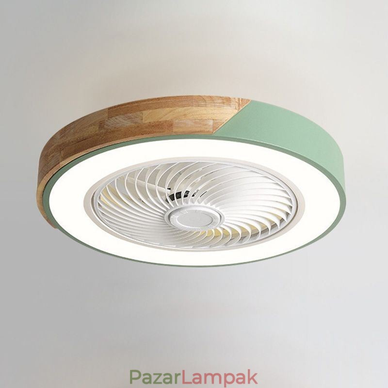 Intelligens mennyezeti ventilátor világítással Távirányítós dekor szellőzőlámpa