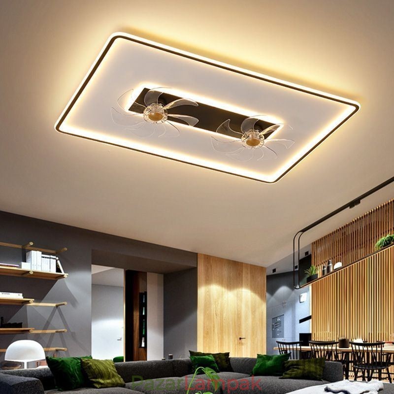 Mennyezeti ventilátor Lights Decor ventilátor akril lámpával